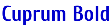 Cuprum Bold шрифт